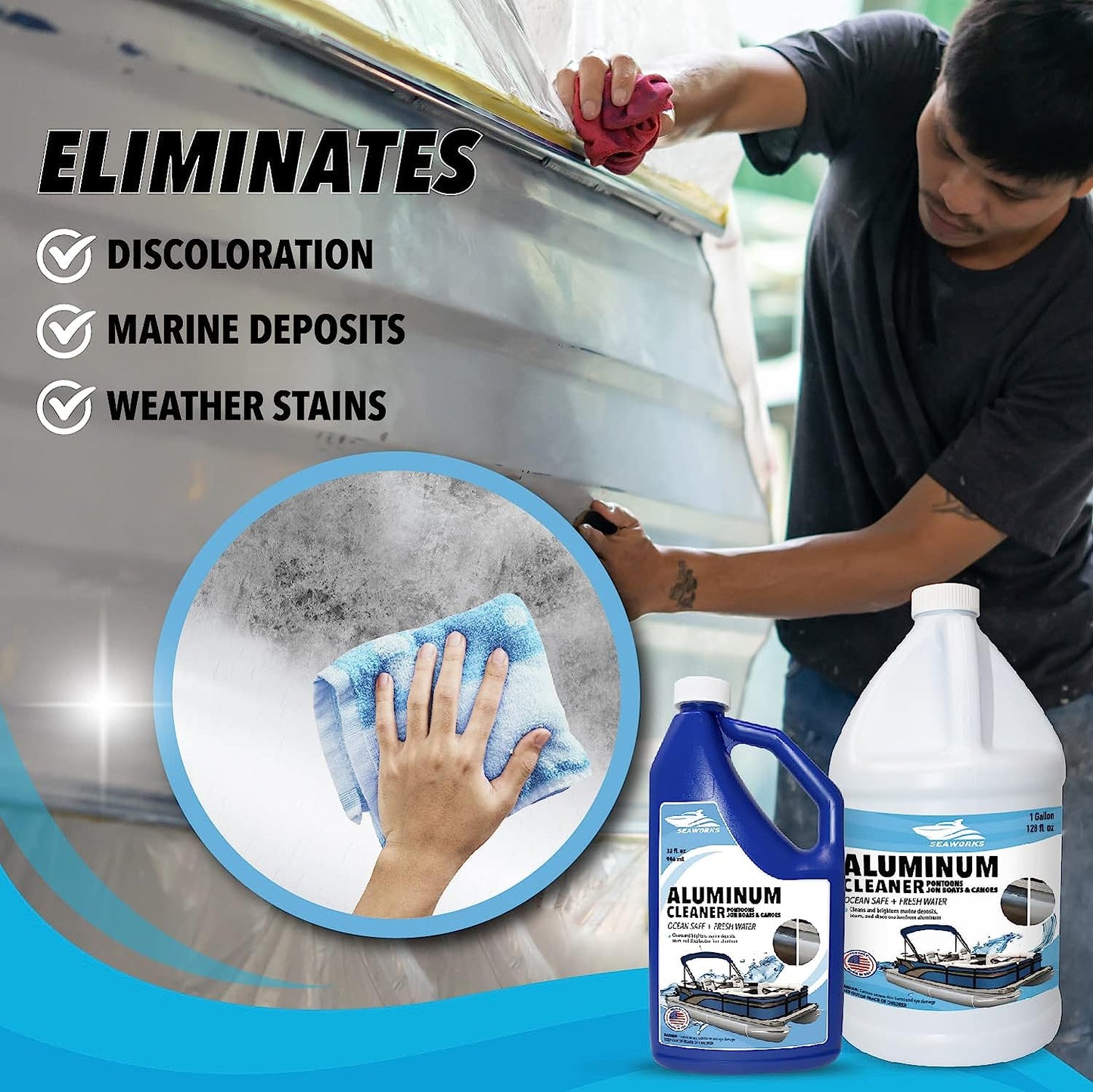 Seaworks Professional Boat Aluminum and Pontoon Cleaner