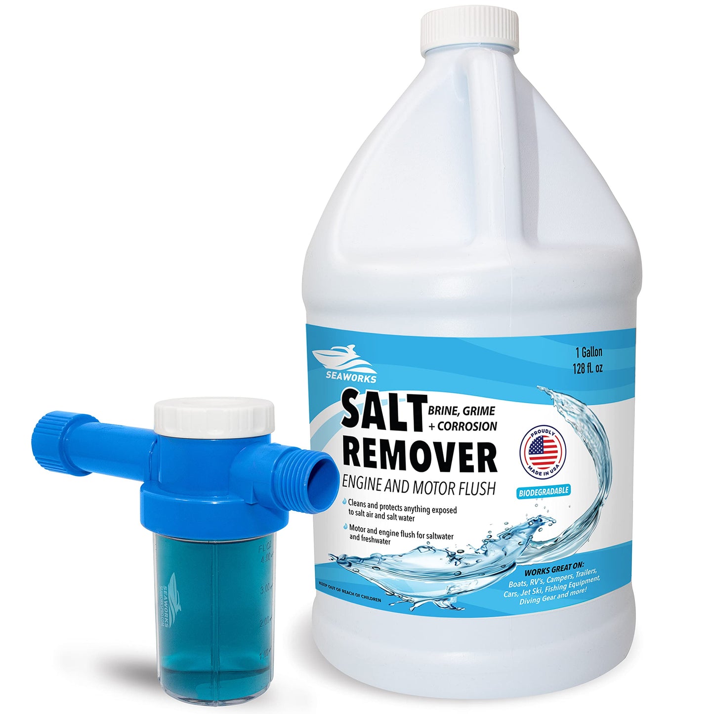 Flush Mixer with Gallon/128 Fl Oz Salt Remover