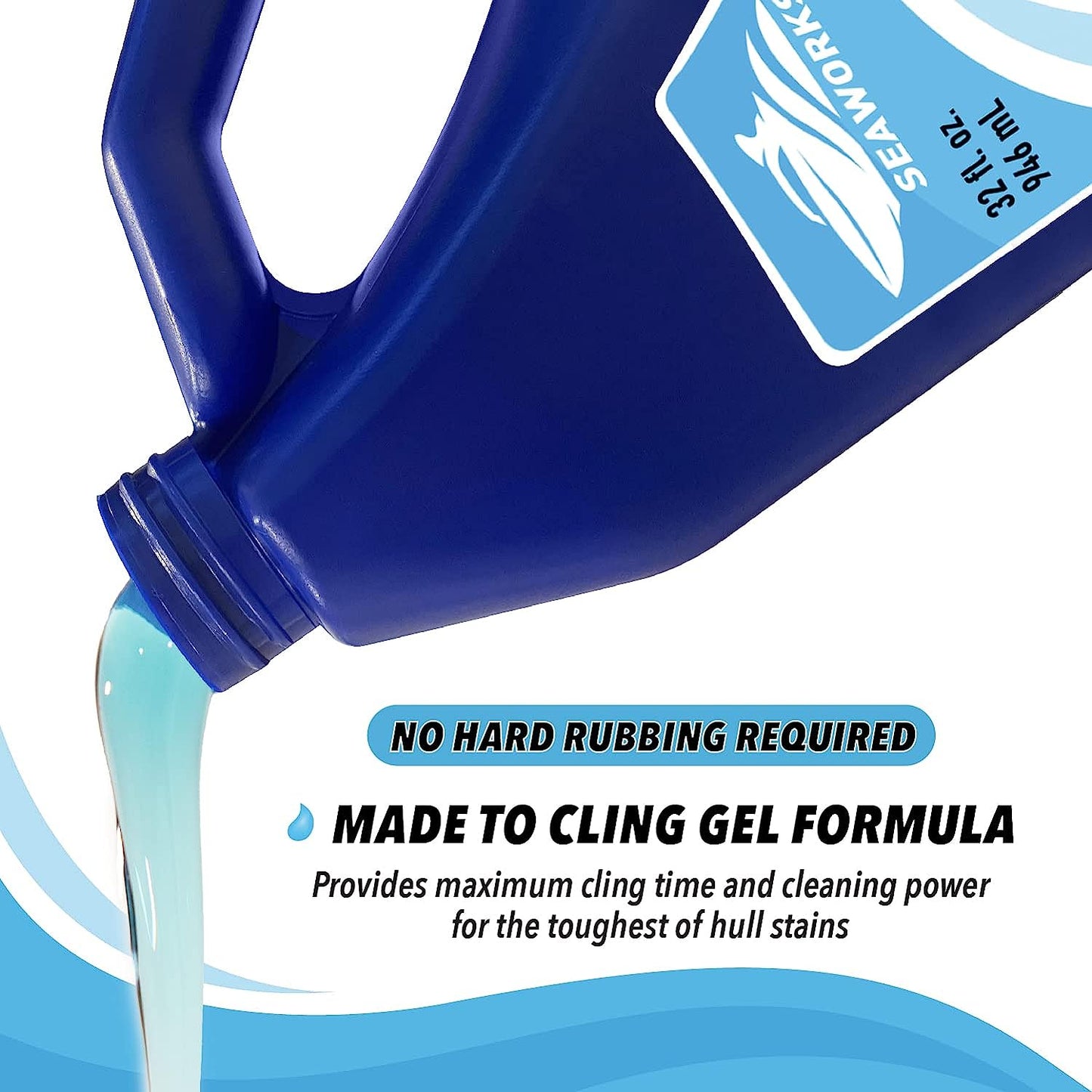 Seaworks Gel Instant Boat Hull Stain Remover Cleaner