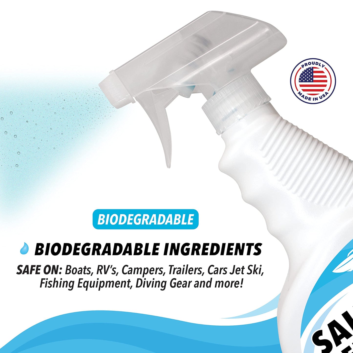 Bottle Salt Remover Engine and Motor Flush with Spray Nozzle, 32 Oz