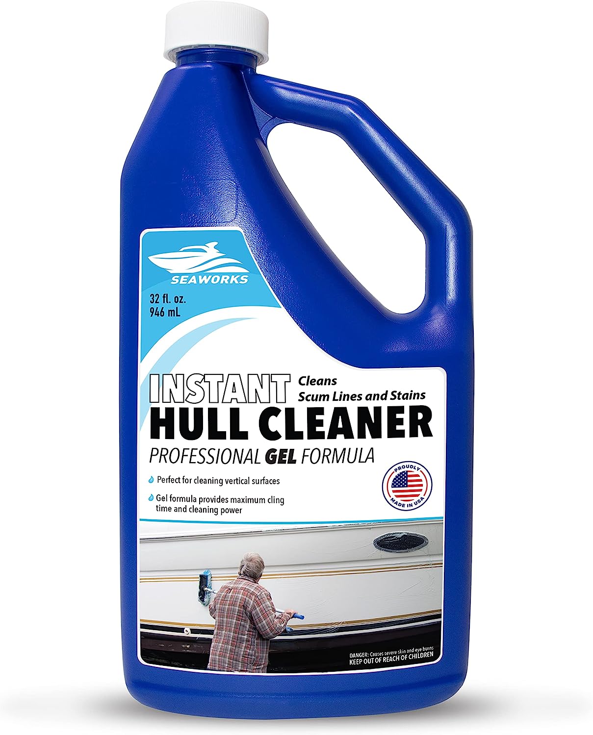 Seaworks Gel Instant Boat Hull Stain Remover Cleaner