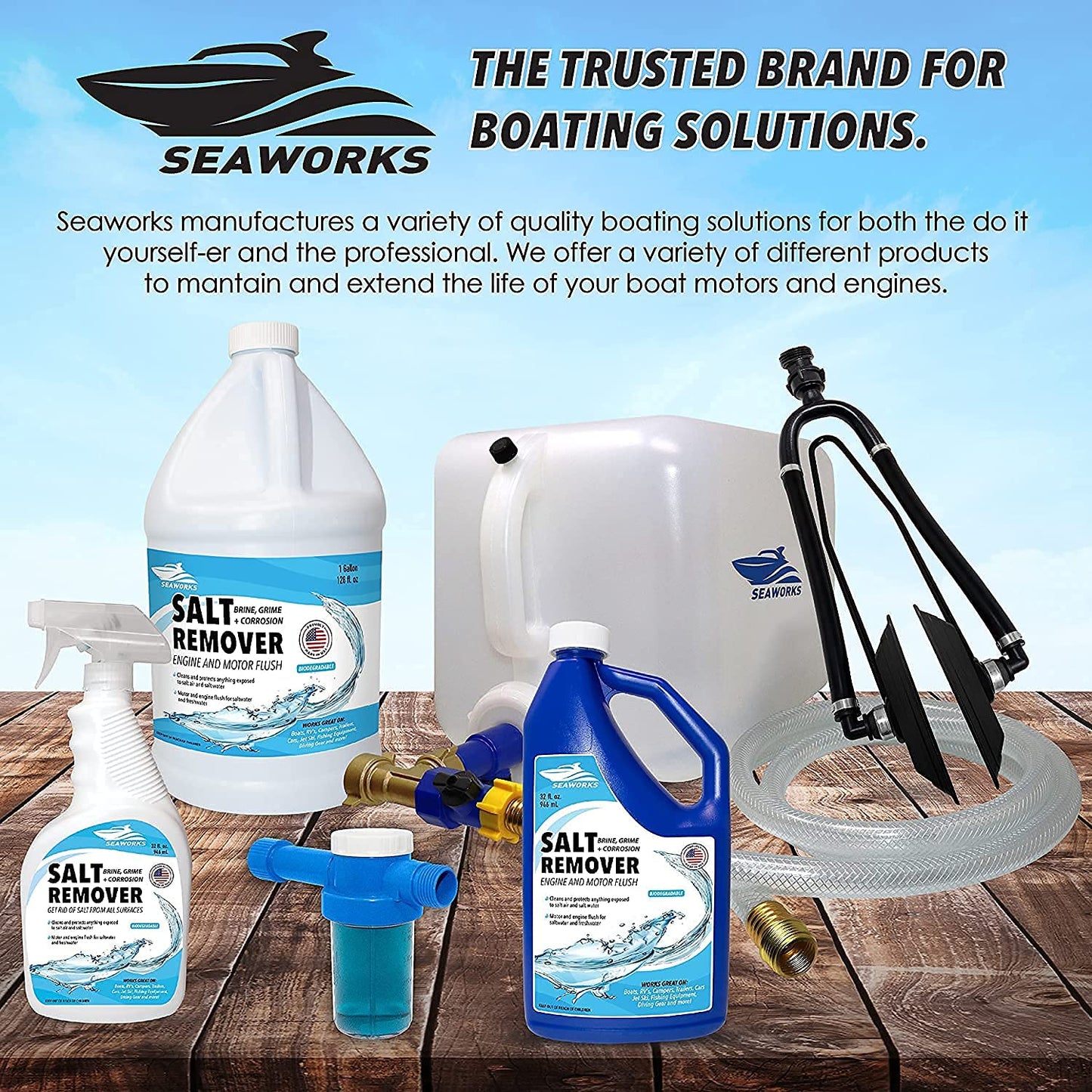 Bottle Salt Remover Engine and Motor Flush, 128 Fl Oz