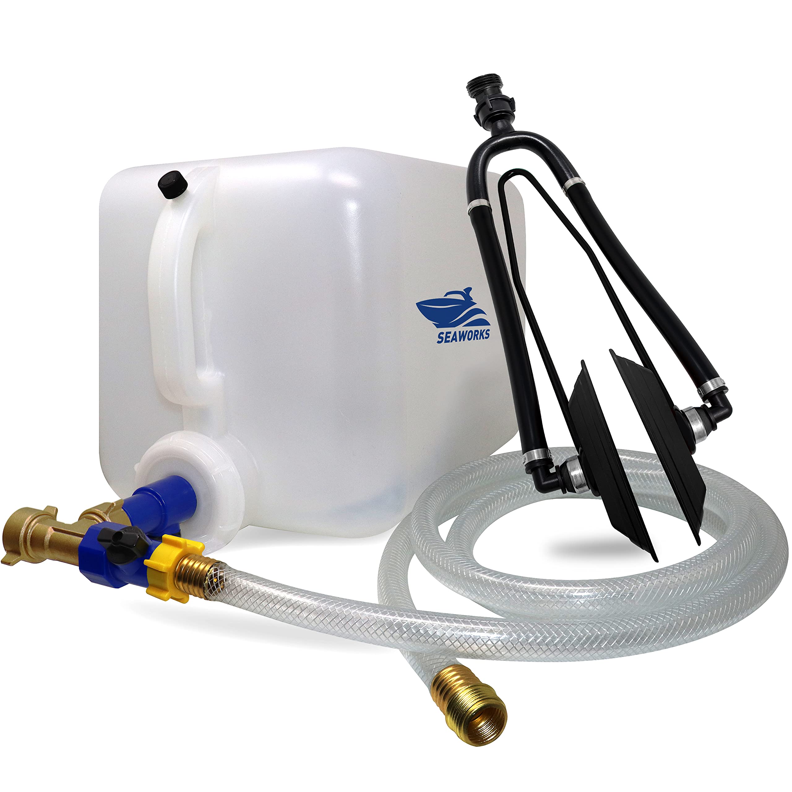 Car Wash Sprayer and Boat Engine Flush Kit | Water Hose Mixer to Get Salt  Away and Off Your Boat and Flusher for Boat Motor Muffs on Outboards &  Boats