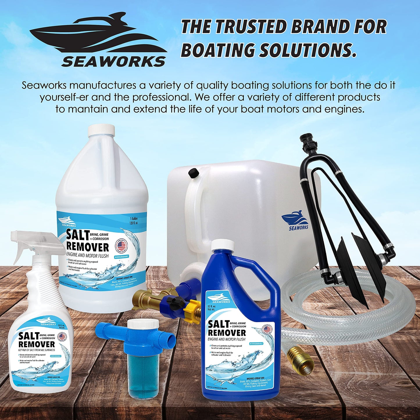 Flush Mixer with Quart/32 Fl Oz Salt Remover
