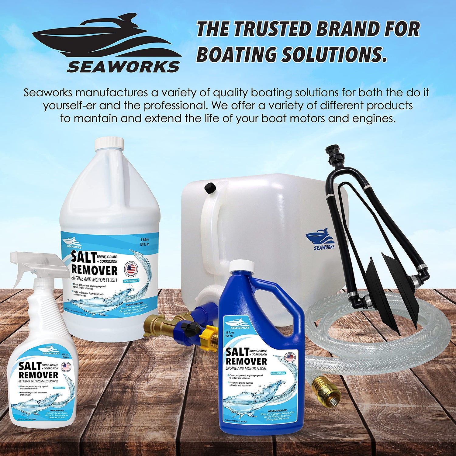 Bottle Salt Remover Engine and Motor Flush, 32 Fl Oz – seaworkspro